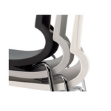Knoll Gigi Armless Stackable Side Chair - Graphite Shell